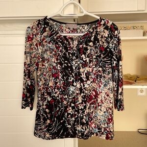 Multi Colour 3/4 Sleeve Shirt